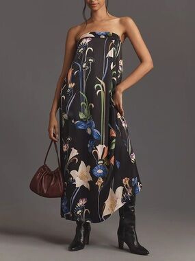 NWT Corey Lynn Calter Stunning Sleek Strapless Maxi Dress